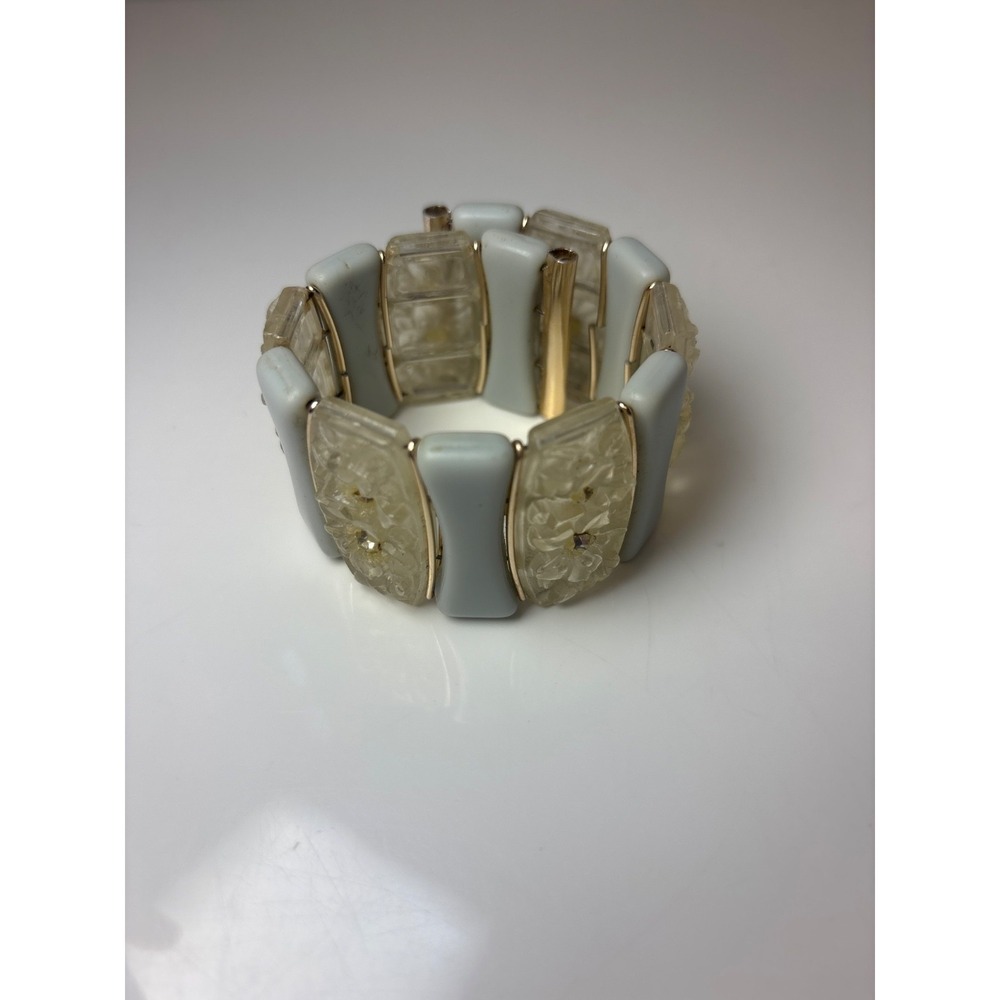 VTG 80's Made In West Germany Cuff Bracelet Carved Festival‎ Mid Century Modern